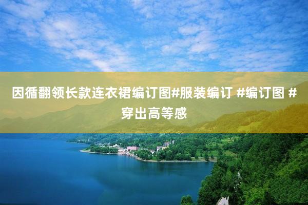 因循翻领长款连衣裙编订图#服装编订 #编订图 #穿出高等感