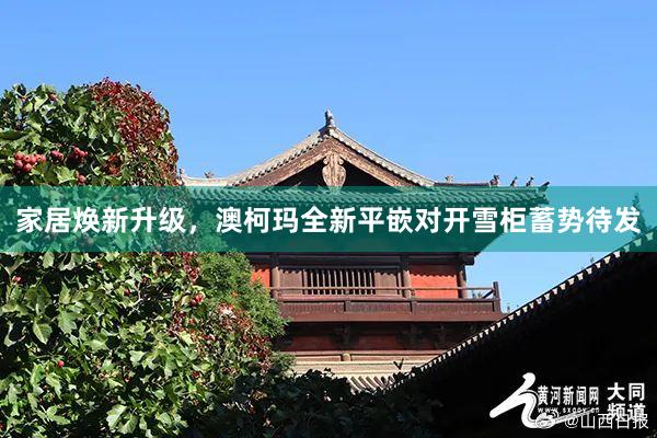 家居焕新升级，澳柯玛全新平嵌对开雪柜蓄势待发