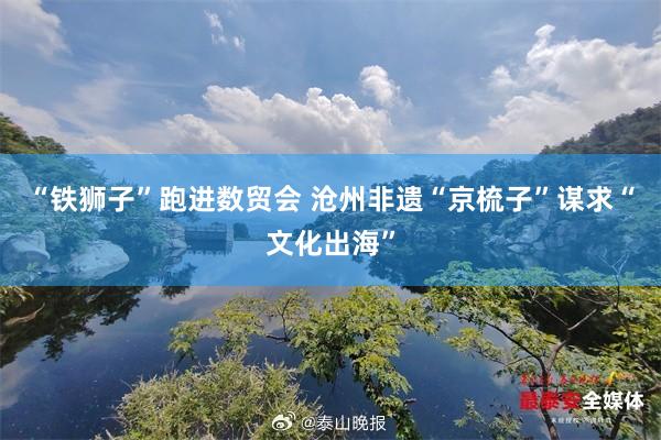 “铁狮子”跑进数贸会 沧州非遗“京梳子”谋求“文化出海”