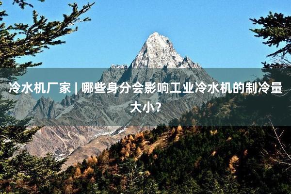 冷水机厂家 | 哪些身分会影响工业冷水机的制冷量大小？