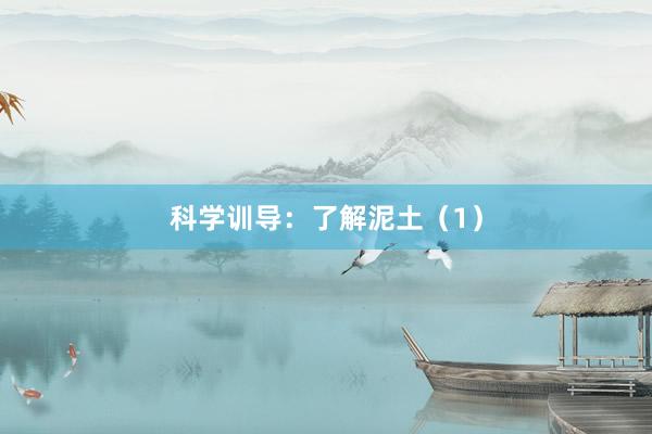 科学训导：了解泥土（1）